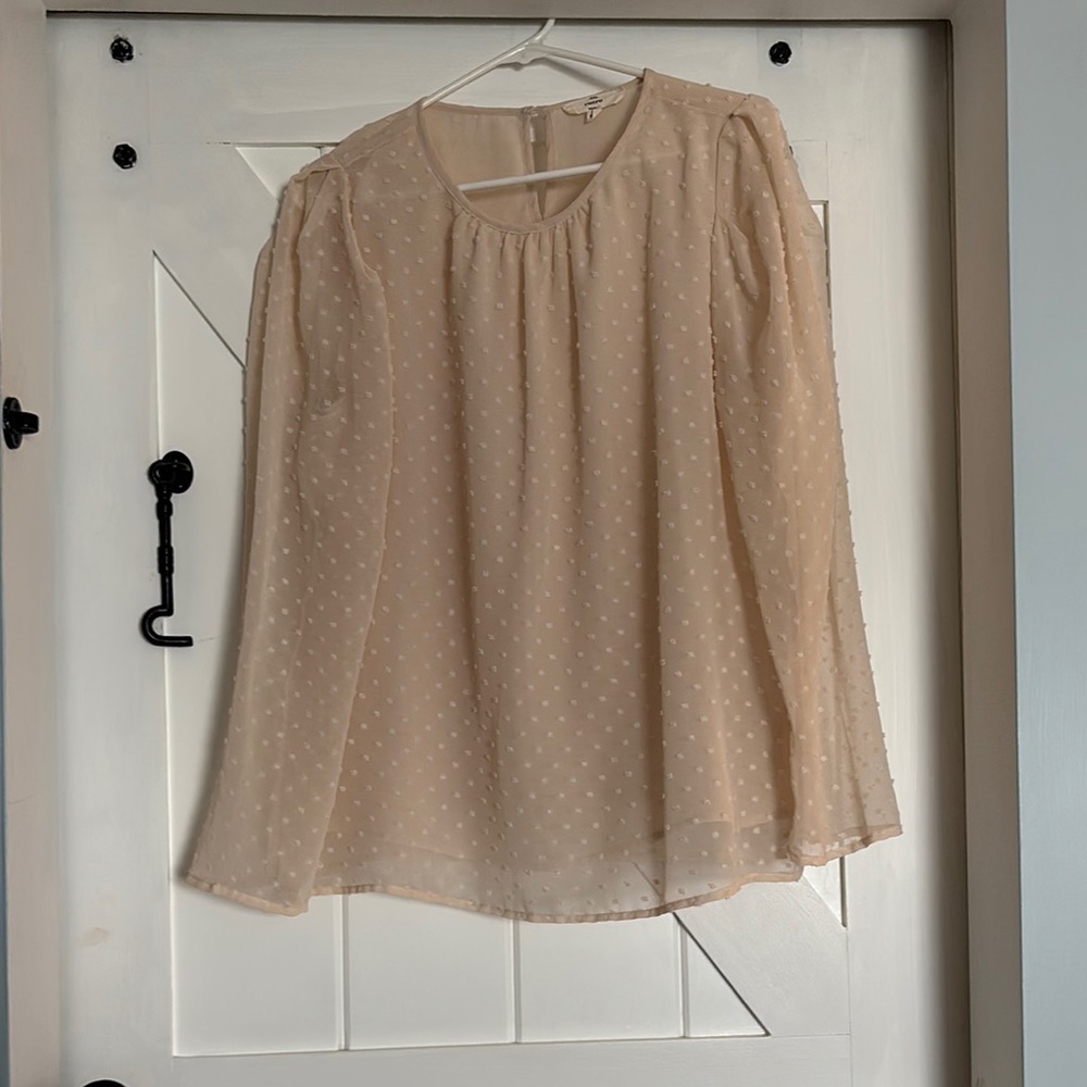 Sheer Cream Blouse